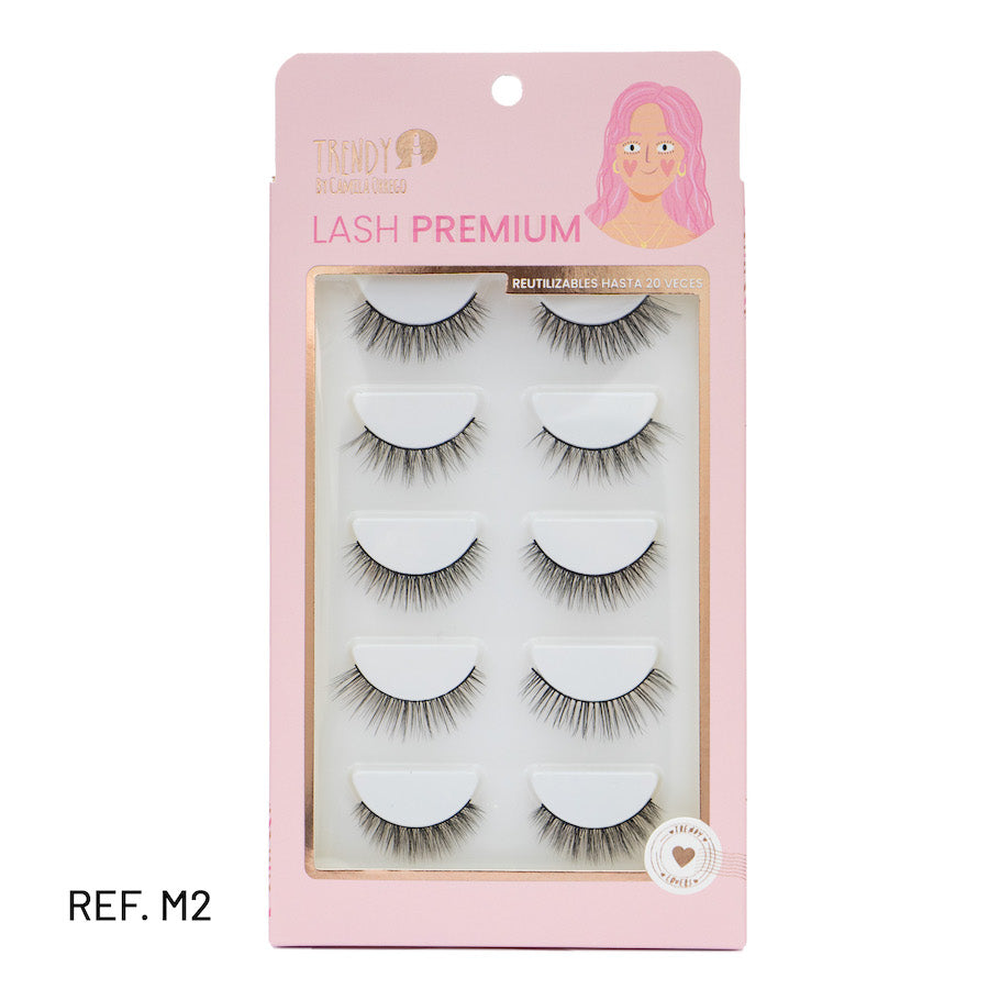 PESTAÑAS TRENDY SET X 5 LASH PREMIUM